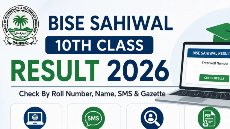 Matric Class 10th BISE Sahiwal Result 2026