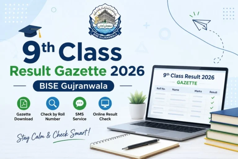 9th Class Result Gazette 2026 BISE Gujranwala