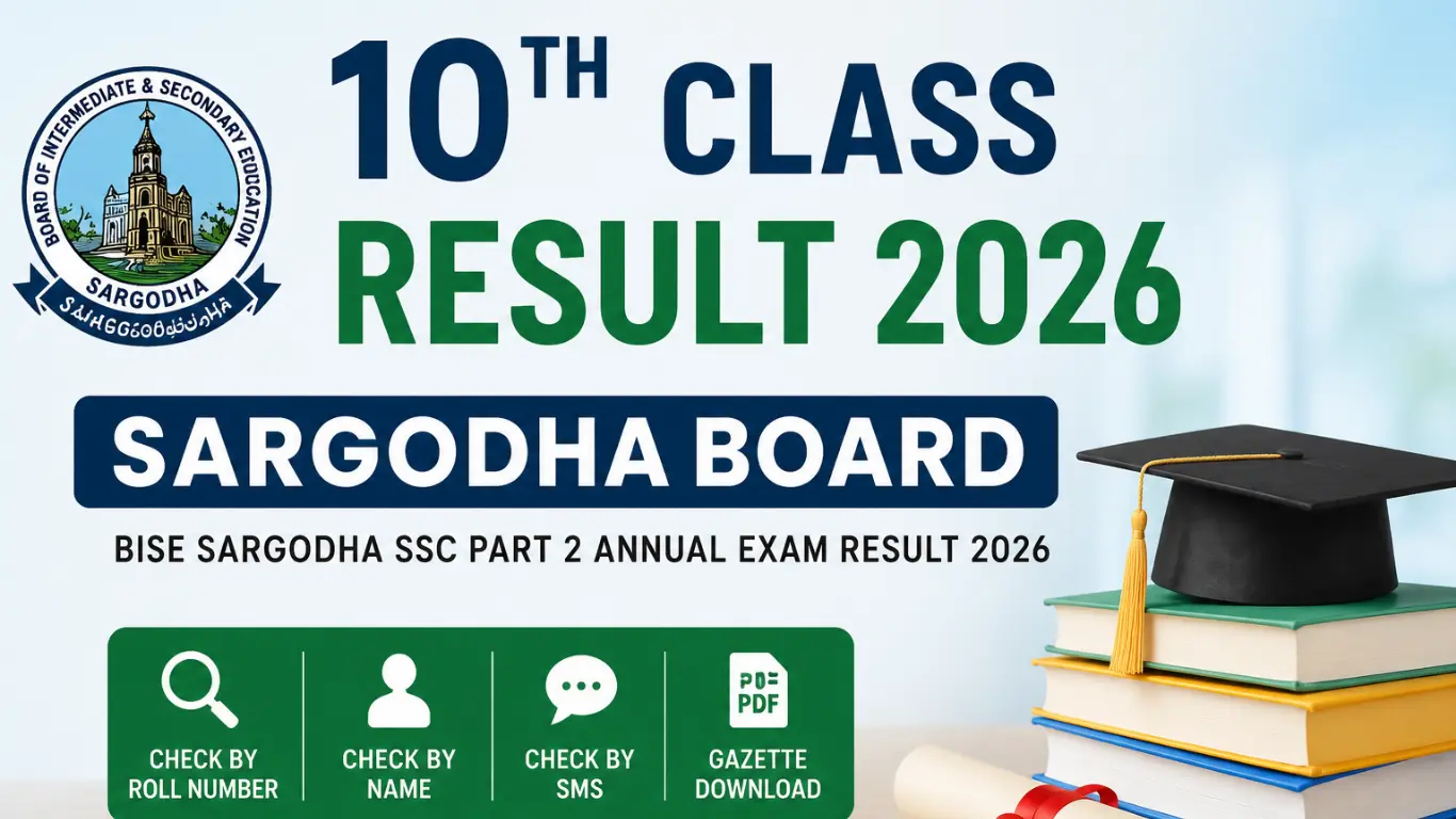 10th Matric Class Result 2026 Sargodha Board